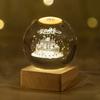 3D Crystal Ball Luminous Galaxy Solar System Rain Cloud Series Crystal Ball Nightlight Carved Bedroom Decoration Birthday Gift
