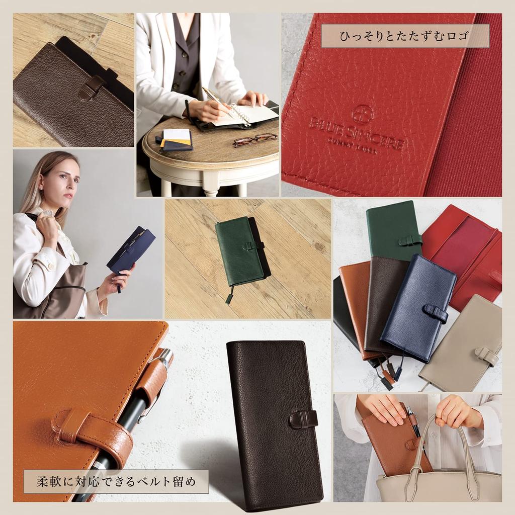 Обложка для блокнота Обложка для блокнота Натуральная кожа растительного дубления Верхняя зернистая кожа Мужчины Женщины Почти1 HB1 [СИНИЙ ДУШЕВНЫЙ] / (Грейдж)