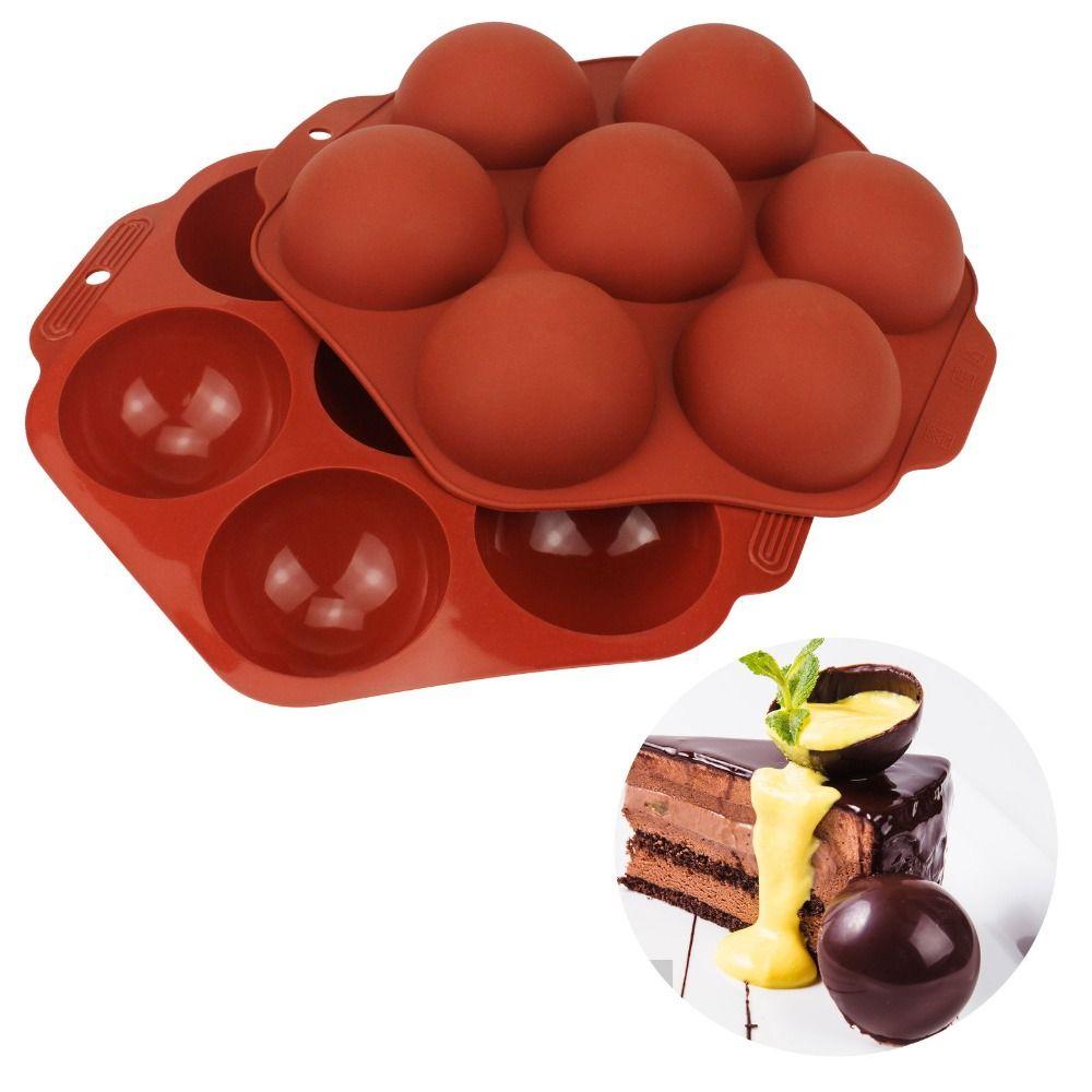 7 Holes Silicone Mold Food Grade Silicone Half Sphere Mold Chocolate Mold For Cake Decorating