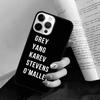 Coque Capa GREYS ANATOMY Phone Case Back Cover for IPhone 18 17 Air 16 15 14 13 11 12 Pro Max Plus Fundas Coque