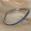 Light Luxury Multicolor Zircon Elastic Wire Bracelet Claw Clasp Niche Cuff Bracelet Jewelry