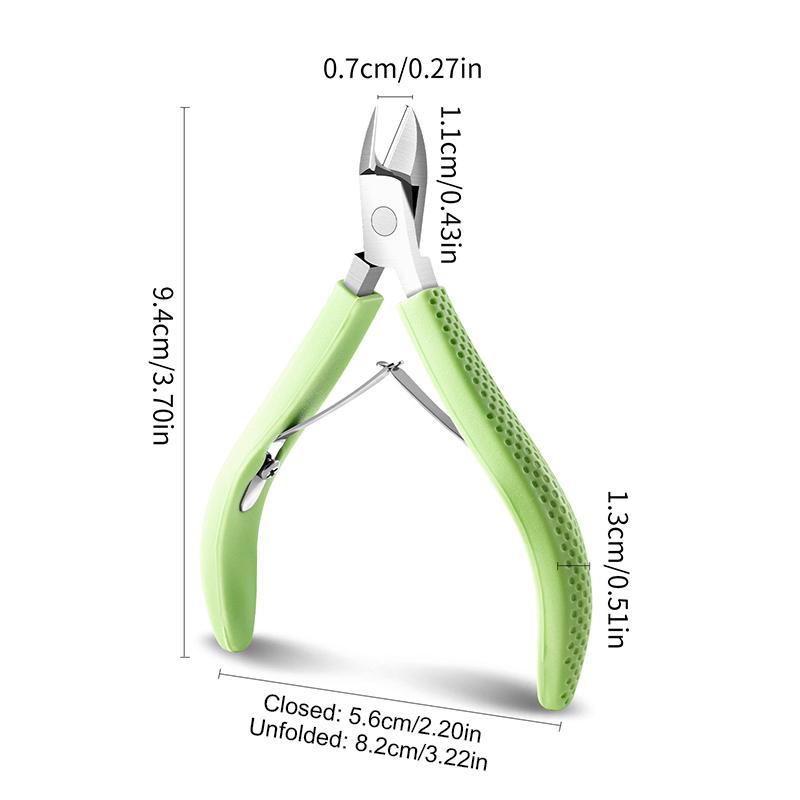 Ножницы для кутикулы из нержавеющей стали, средство для удаления омертвевшей кожи с ногтей, кусачки для ногтей, маникюрные ножницы с изогнутым кончиком