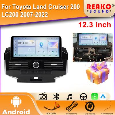 Android экран 12.3INCH DSP RDS для Toyota Toyota Land Cruiser 200 LC200 2007-2022 автомобильный радиоприемник мультимедиа видеоплеер GPS Carplay стерео 4G 5G WIFI