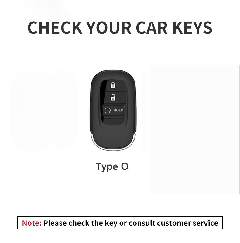 WKB5  New style Car Case Cover Holder Protector Keychain Auto Key fob Shell Accessories Leather For Honda CR-V 6th 2023 2024 2025 CRV