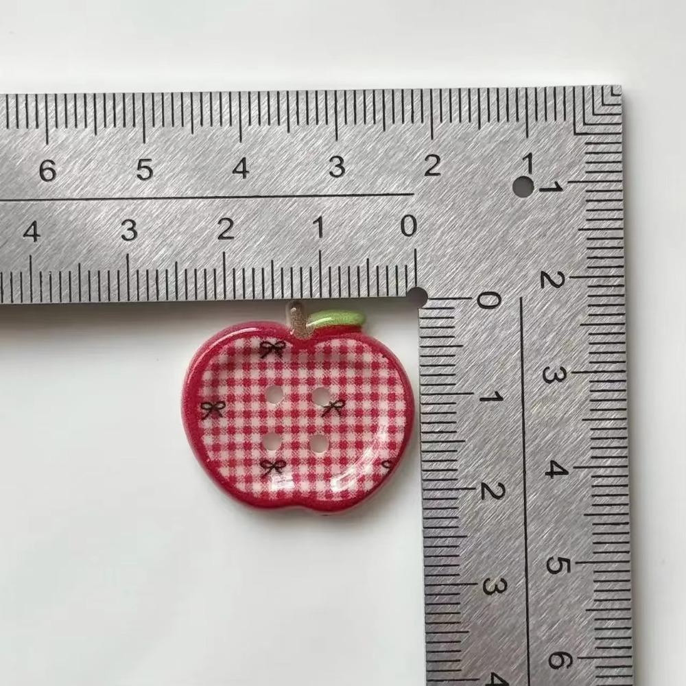 10 шт. 2025 Милые пуговицы Винтаж DIY Украшения для одежды Клетчатая смола Аксессуар для куклы