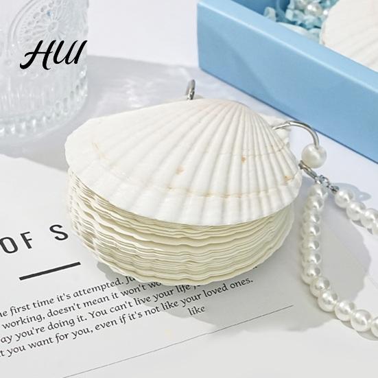 Seashell Craft Notebook Shell Binder Journal Natural Scallop with 30 Pages Ocean Inspired Creative Portable Beach Diary Gift for Lovers Handmade