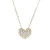 [Onoma] Onm 92.5 Silver Aurora Heart Necklace Dk44 (37328260)