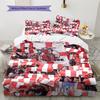 Madrid team Pattern Bedding Home Decoration Birthday Gift (1 * duvet cover + 2 * pillowcase, without core)
