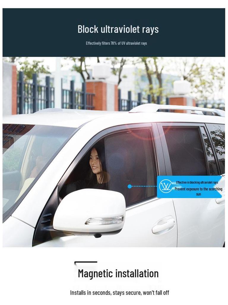 Magnetic Sunshade & Privacy Curtain for Great Wall Haval H6L