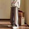 Spring/Summer Plus-Size 2-300 Jin Unisex High-Street Wide-Leg Sweatpants - Casual, Sports-Style, Straight Leg.