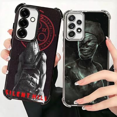 Чехол для телефона с покрытием в стиле Silent Hill для Samsung A17 A07 A37 A57 A16 A56 A15 A55 A14 A54 A13 A53 A26 A36 A25 A35 A24 A34