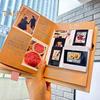 Accordion Photo Album Stretchable Kraft Paper Scrapbook Folding DIY Souvenir Book Scrapbook Album Gift for Wedding Birthday Graduation