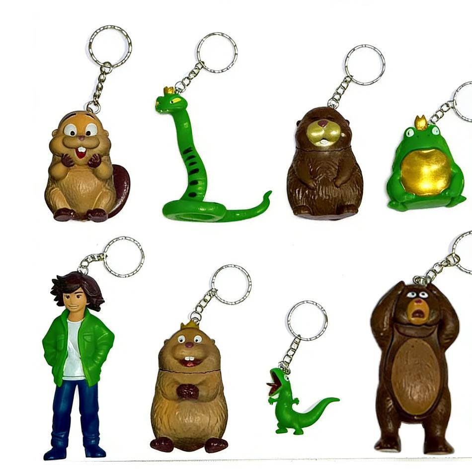 8Pcs Hoppers Beaver Transformation Plan Series Action Figures Collectible Ornament Home Decor Toy for Fans