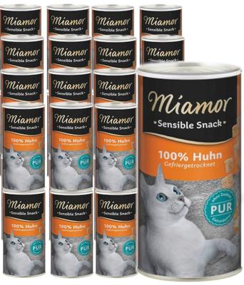 MIAMOR SENSIBLE SNACK Cat Treat Freeze-Dried Chicken 30x30g