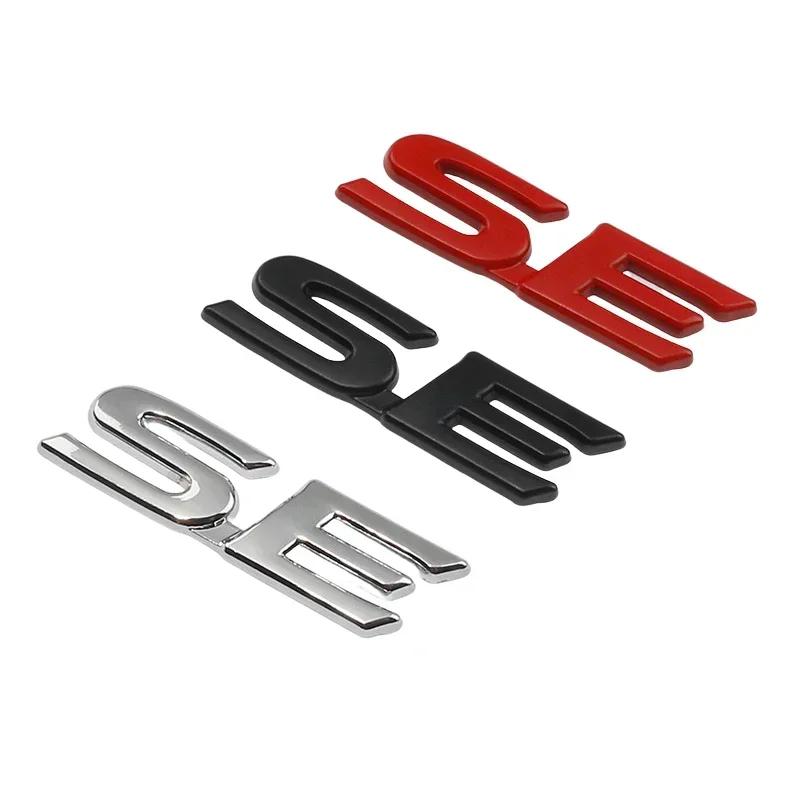 dclky10 3D Metal SE XSE Logo Rear Trunk Emblem Badge Decals Sticker For Toyota Camry Sienna Highlander Corolla Car Styling Accessories