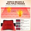 Multifunctional Red Light Massage Pad Near-infraed Light Vibration Full Body Massager Relieve Soreness Heating Waist Brace
