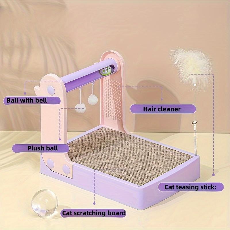 Прочная когтеточка из гофрированной бумаги с когтеточкой, игрушка для кошек для кошачьих царапин и развлечений