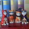 Статуя кошки на Хэллоуин, украшения для дома, статуя кошки на Хэллоуин, поделки из смолы, забавный стол, рождественский орнамент на Хэллоуин, украшение, ремесло