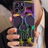 Чехол-череп для For Iphone 13 12 11 14 Pro Max, противоударный задний чехол, полная защита камеры, полый ТПУ Funda