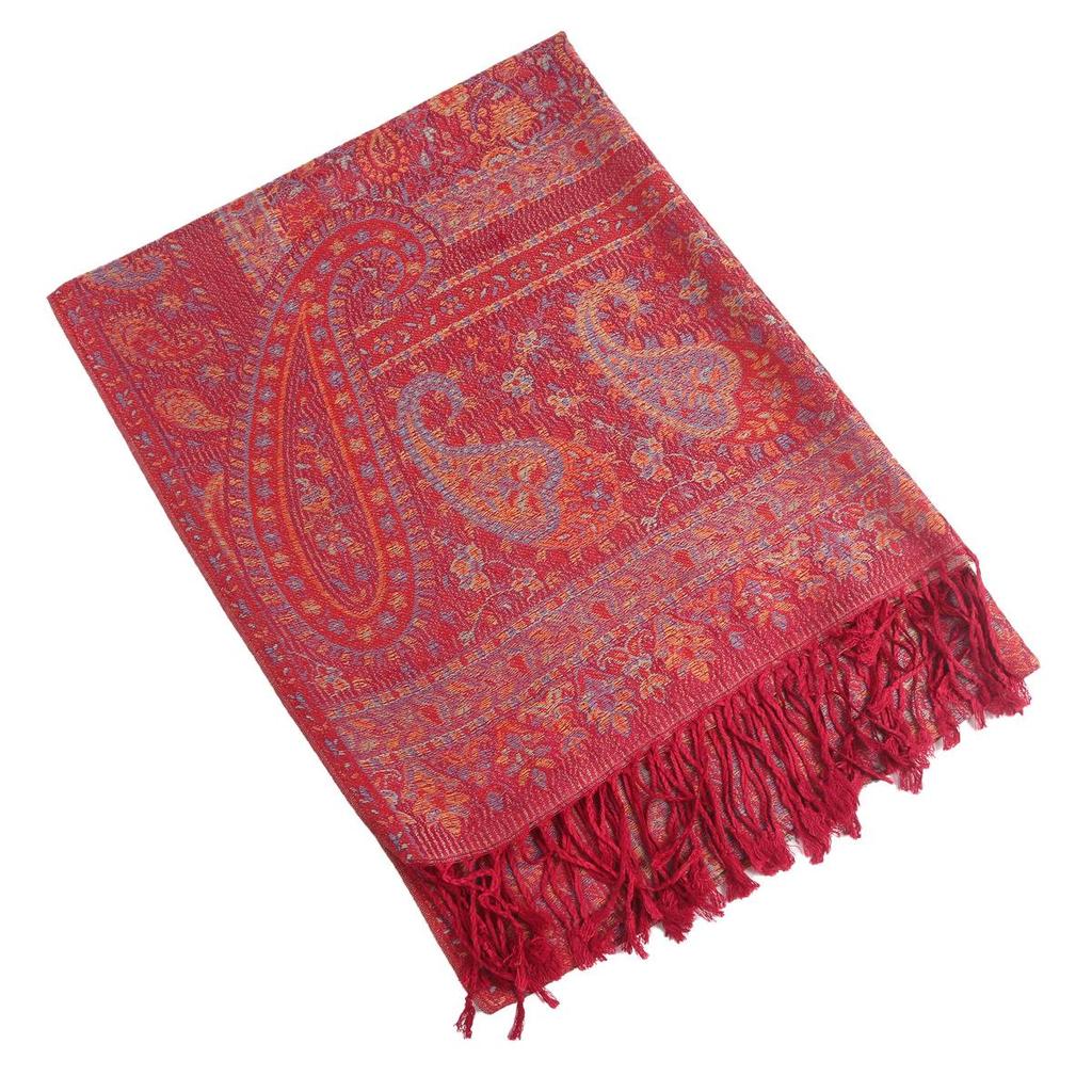 Paisley Tassel Scarf: Classic Ethnic Imitation Cashmere for Autumn/Winter