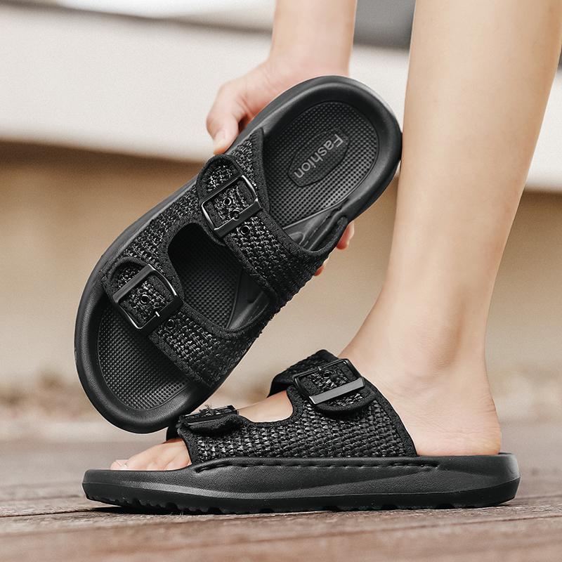 Fashion 2025 Summer Male Casual Shoe Fashion Footwear Big Size 45 Male Slippers Mens Beach Sandals Mesh Comfortable Breathable Man Shoe