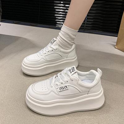 Модные новые женские вулканизированные туфли на платформе, кроссовки на шнуровке для женщин 2024 года, горячая распродажа, нескользящая женская обувь для отдыха на открытом воздухе Zapatos De Mujer