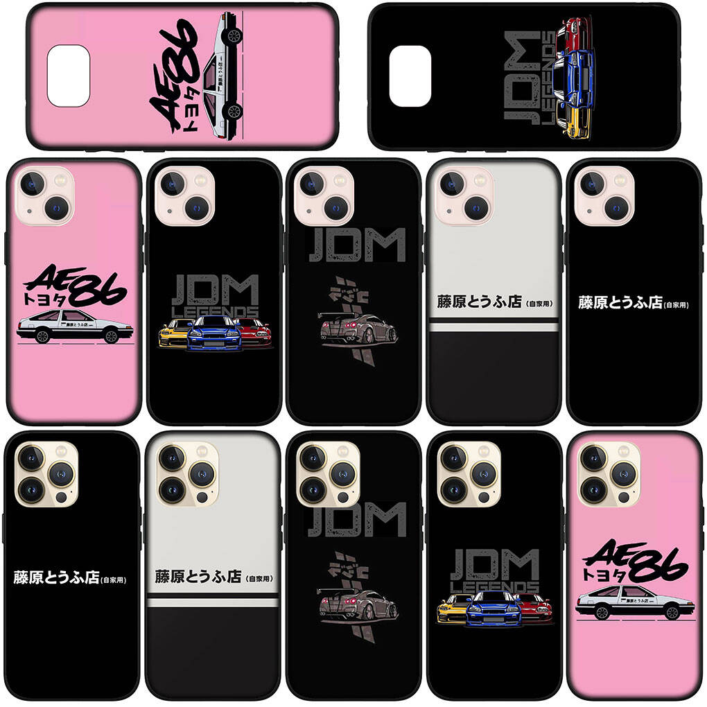 for Motorola Moto Edge 60 50 G54 G86 Samsung Galaxy S25 iPhone 17 16 15 Xiaomi Redmi Note 14 13 Pro Max Case Supercar Initial D Super Car AE86 Cover