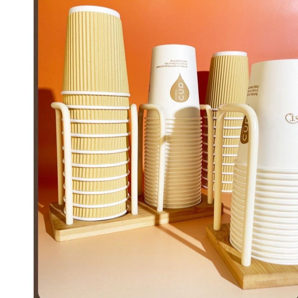 Nordic Style Disposable Cup Holder Multifunctional Paper Cups Picker Cup Storage Rack Desktop