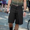 Мужские повседневные шорты с застежкой-молнией и пуговицами на талии