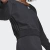 adidas Originals Мешковатый свитшот с круглым вырезом и логотипом, короткий, спортивный, женский, серый HU1647