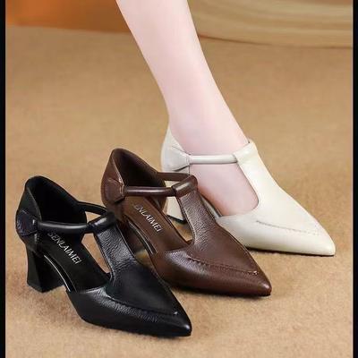 Универсальные сандалии-баотоу на липучке, новые сандалии, ретро-мода, темперамент, увеличивающие рост и стройнящие женские туфли