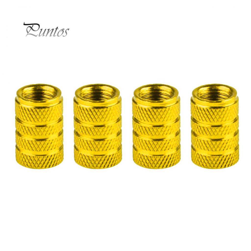 4Pcs Aluminum Alloy Car Wheel Tyre Tire Air Pressure Valve Stem Cap Dust Cover