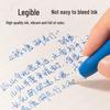 Deli S12 Retractable Gel Pen, 0.5mm, Blue, 12-Pack