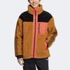 Adidas Neo Puffer Jackets Unisex Brown Stand Collar Moderate Other HN4769