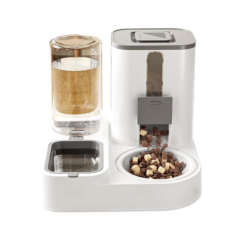 Автоматическая кормушка и поилка для домашних животных с двумя мисками для кошек и собак