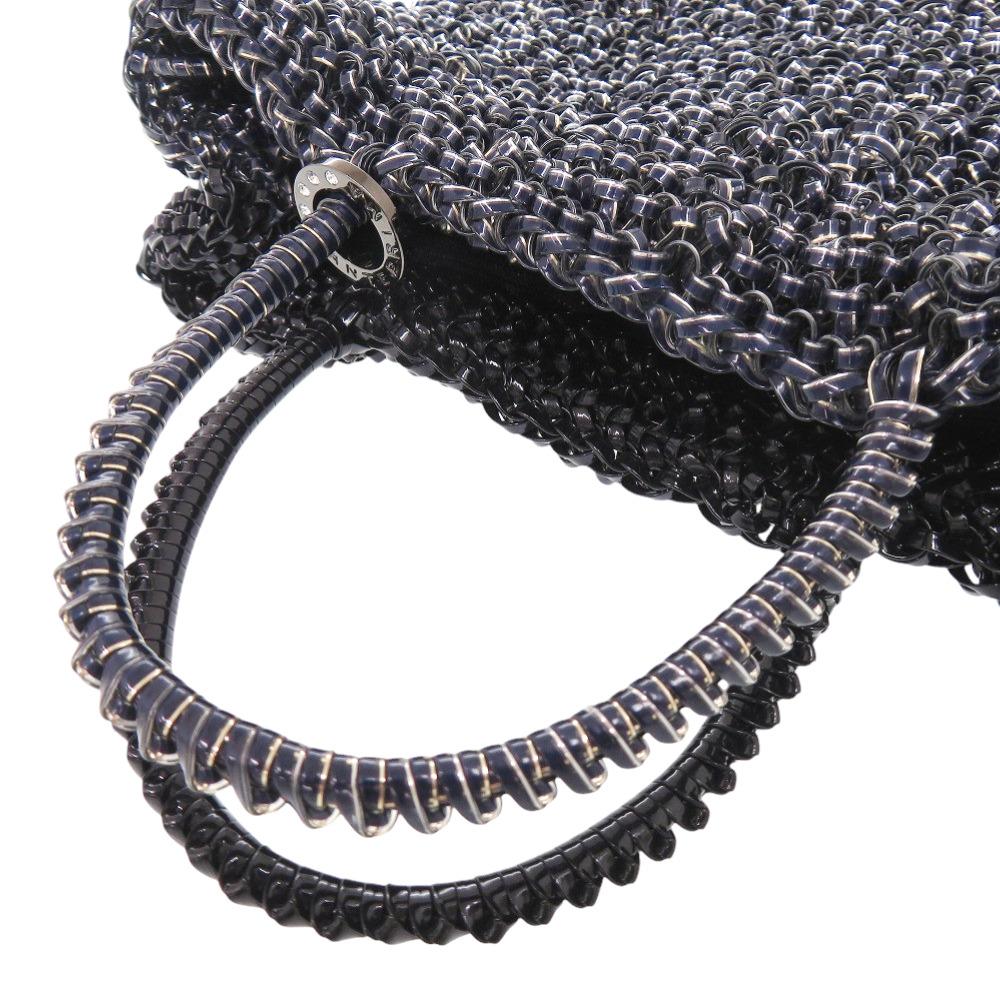 Used AUTHENTIC ANTEPRIMA 2WAY Wire Bag Navy Black Shoulder Bag PVC