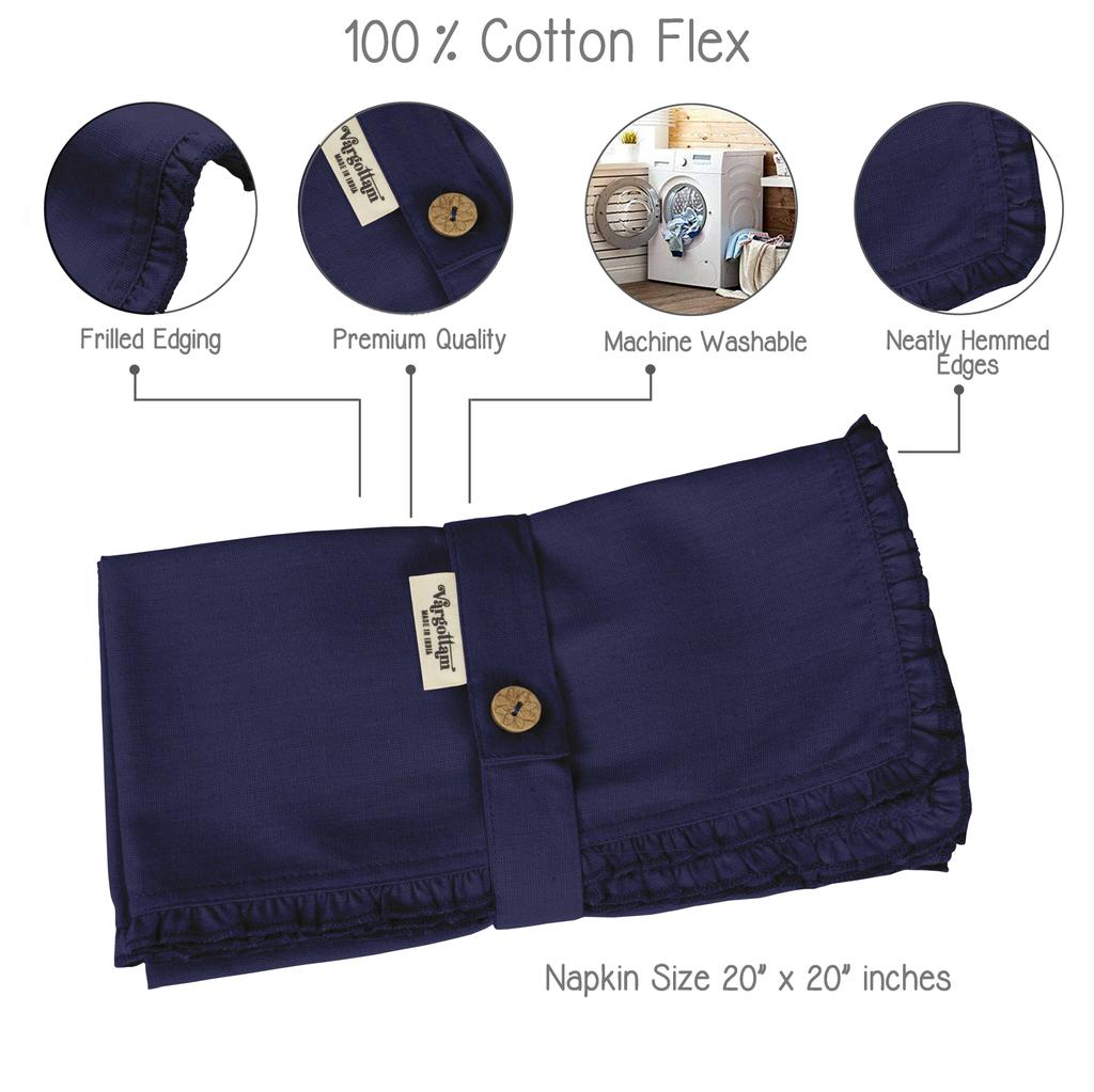 Vargottam Черный домашний декор вечеринки обеденный стол льняные многоразовые салфетки набор-упаковка из