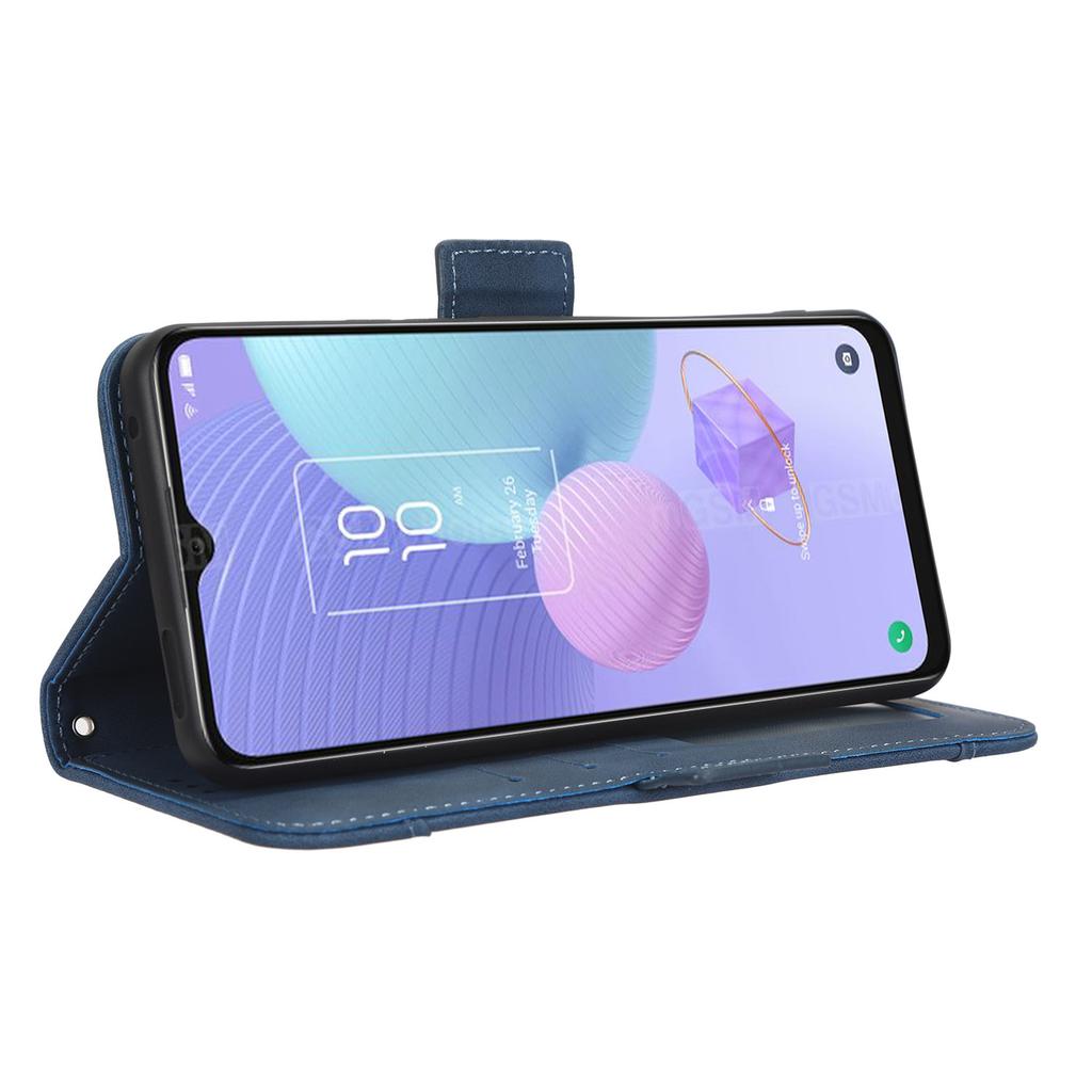 Кожаный чехол-книжка для телефона для TCL 405/406/408/T506D, чехол для телефона из искусственной кожи, несколько отделений для карт, магнитная подставка для телефона, накладка