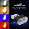 1-5 Pack Mini USB LED Ambient Light Car Interior Neon Decorative Light Plug and Play Emergency Light Portable Little Night Light