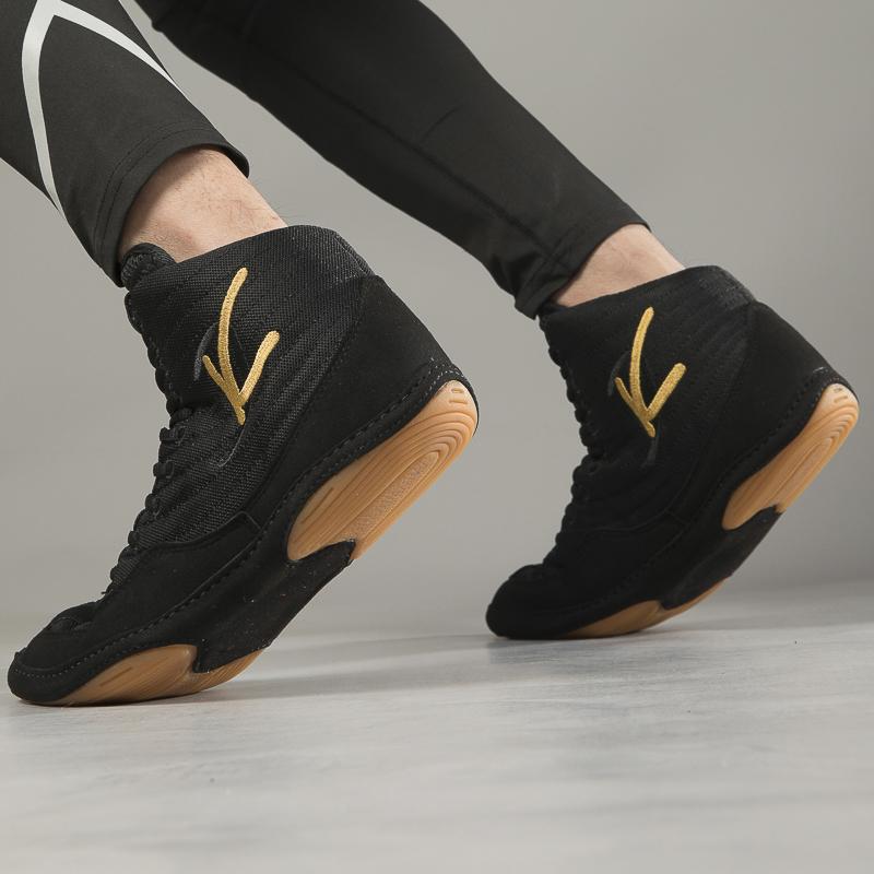 Женские дышащие борцовки с высоким верхом, мужские боксерки, кроссовки для свободного спарринга, тренировочная обувь для фитнеса в зале