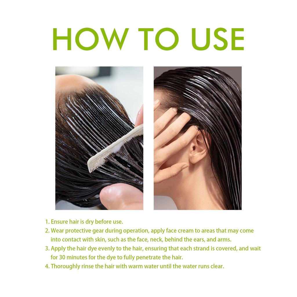 Шампунь для окрашивания волос, покрывающий седые волосы, Шампунь для окрашивания волос, Натуральный растительный шампунь для окрашивания волос, R Ich Colors, подходит для всех типов волос, 100 мл