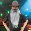 Fake Beard Role-playing Costume Old Man Mustache Beard with Elastic Rope Facial Hair Accessory for Halloween Cosplay Party Supplies