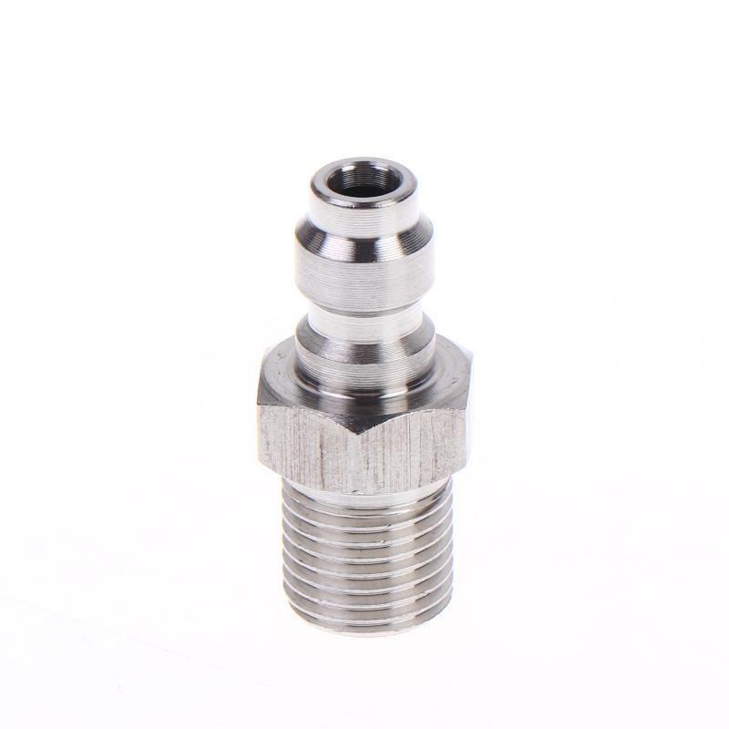 Quick Connect Valve 8mm Male Connector High Pressure Fitting Durable Leakproof Design for Hydraulic Systems