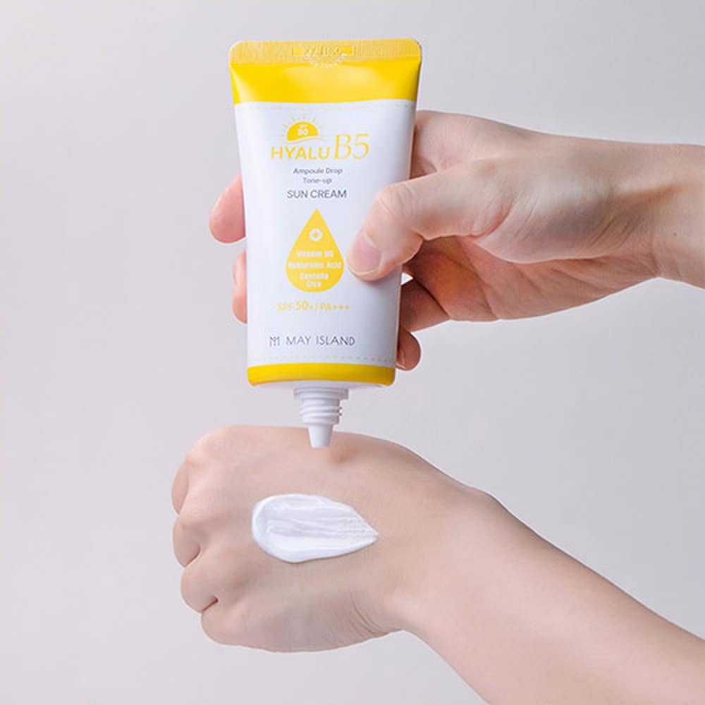 May Island Hyalur B5 Ampoule Drop Tone Up Солнцезащитный крем 70 мл