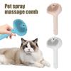 Паровая щетка для кошек 3-в-1, спрей для удаления шерсти домашних животных, расческа с кнопкой фиксатора и резервуаром, USB-перезаряжаемая щетка для ухода за длинной короткой шерстью кошек и собак