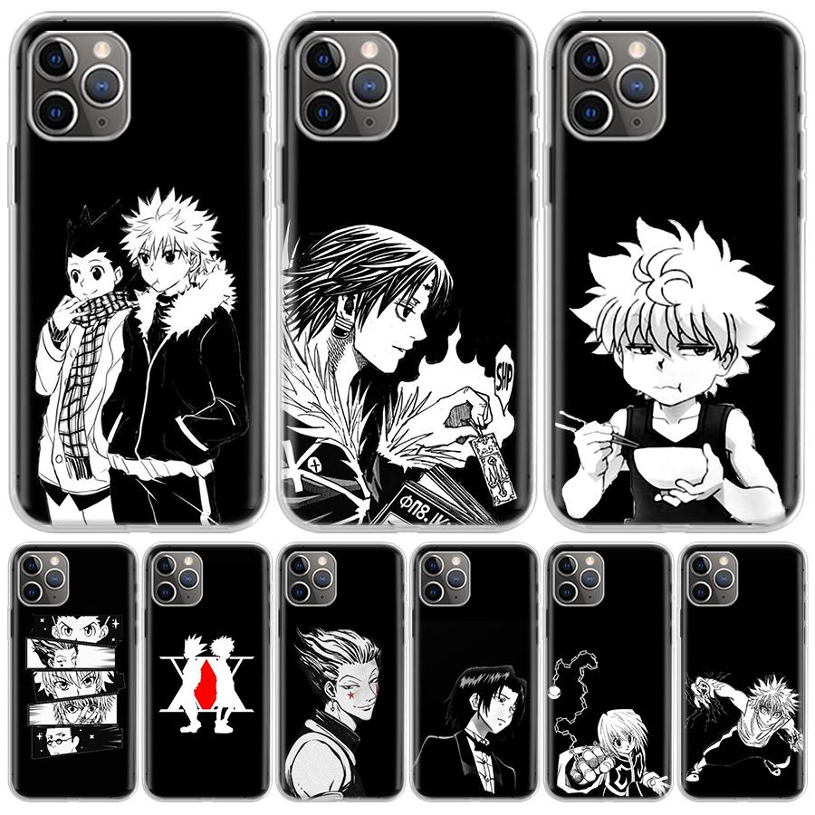 Черно-белый Hunter X Для iPhone 17 Air 16 15 14 Plus 13 Mini 12 11 Pro Max Чехол для телефона 16E 7 Печать 8 SE Fundas Чехол Мягкий Coque 1