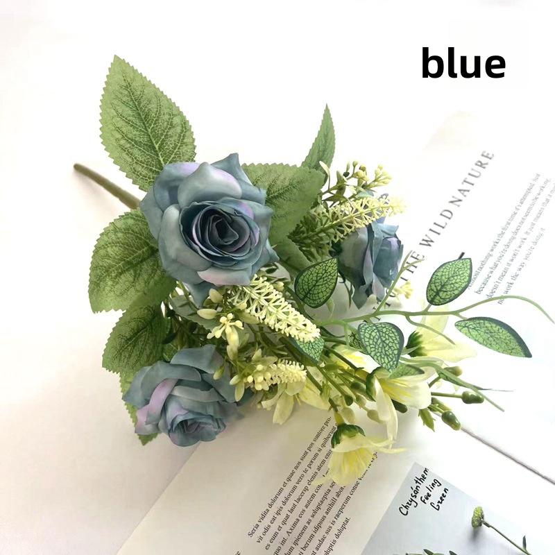 Скандинавская имитация цветка розы свадебный реквизит для фотосъемки цветочная композиция украшение для дома искусственные цветы украшение для гостиной вечный цветок