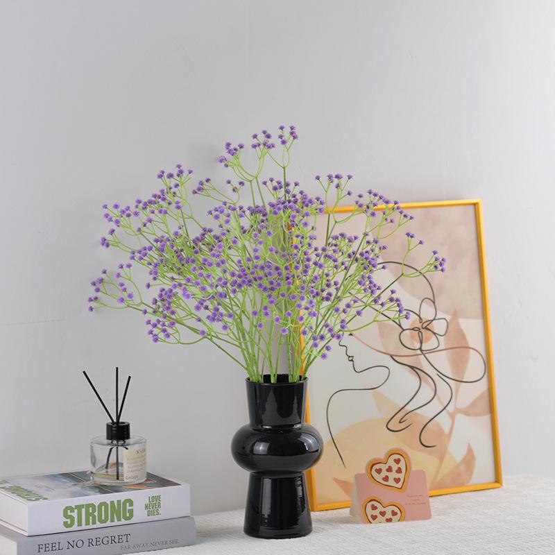 Искусственные гипсофилы и незабудки, 108 головок, пластиковые цветы для декора дома и свадьбы – Цветочная композиция в лесном стиле