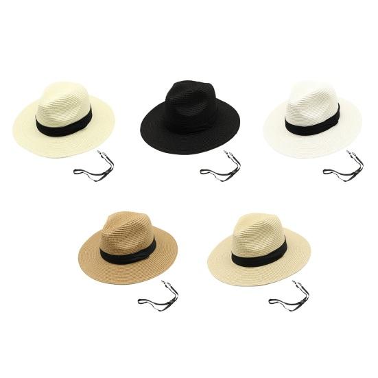 Пляжная соломенная шляпа от солнца для женщин с широкими полями, защита от солнца, плетеная шляпа, летняя складная, компактная, сворачивающаяся кепка для путешествий