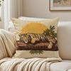 Cute Tiger Pillow Retro Painting Cushion Cushion Cover Pillowcase Antidustmite living Room Sofa Decor Cushion Room